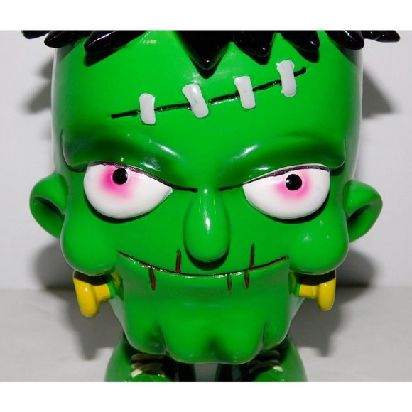 Cartoon Frankenstein Bobble Head Piggy Bank 6" Collectible - Picture 2 of 8